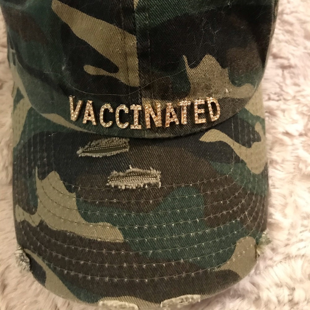 “ Vaccinated “ Camo Hat! Share the joy!!